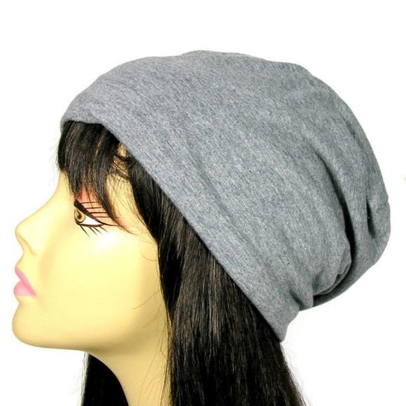 100% Cotton Jersey Slouchy Beanie Chemo Hats - Picture 5 of 6